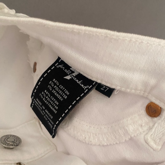 7 for all mankind white skinny jeans - Picture 2 of 6